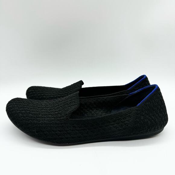 Rothy’s The Honeycomb Loafer Slip On Flats In Black Size 8 Office Preppy Comfort - Picture 7 of 13